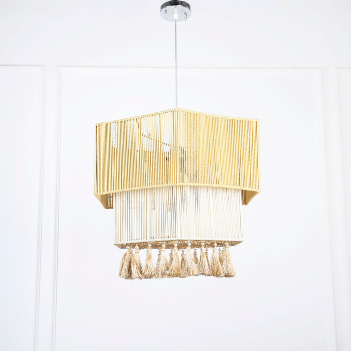 Macrame chandelier-A55