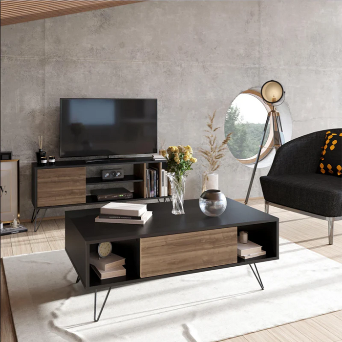 Fabiana Set of TV Unit and Coffee Table-ABS.T6