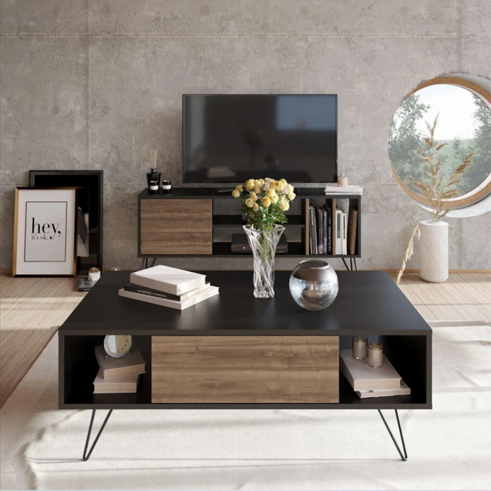 Fabiana Set of TV Unit and Coffee Table-ABS.T6