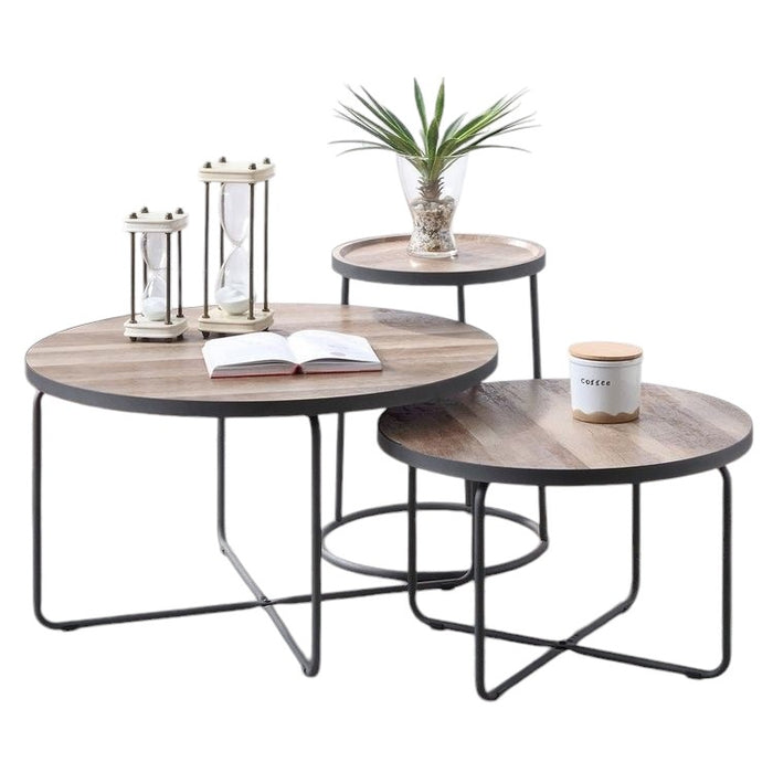 Naya Set of 3 Coffee Tables-Art-steel.CT101