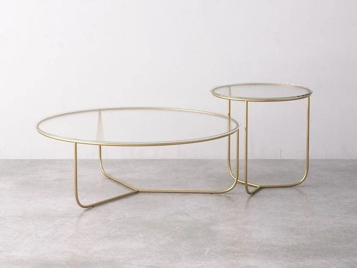 Caroline Set of 2 Coffee Tables-Art-steel.CT8