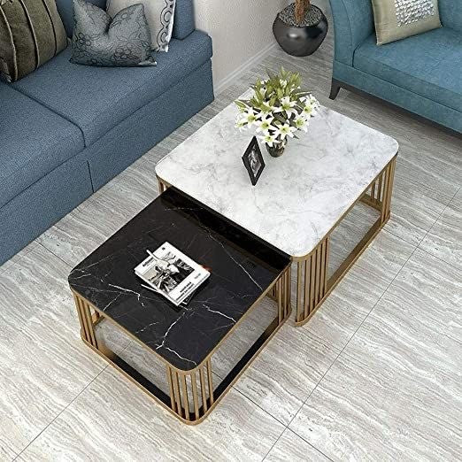 Selina Set of 2 Coffee Tables-Art-steel.CT98