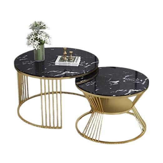 Dalma Set of 2 Coffee Tables-Art-steel.CT99