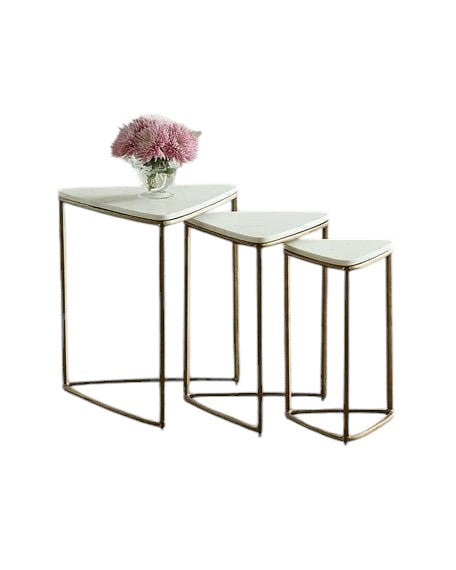 Serena Set of 3 Side Tables-Art-steel.TG26
