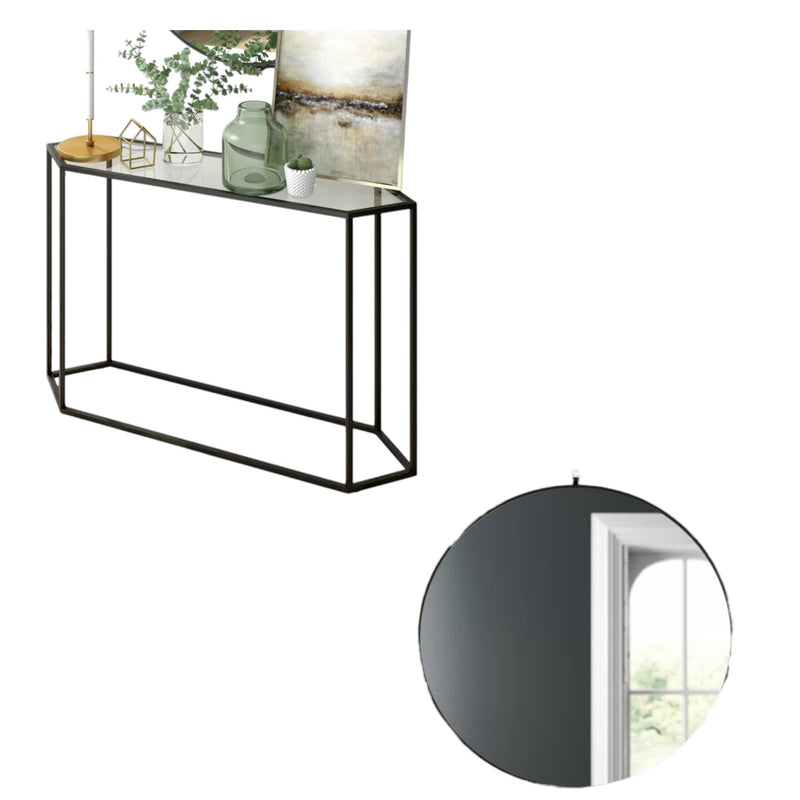 Modro Set of Console and Mirror-BUD18