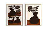Boho vases wall art set of 2-SS18