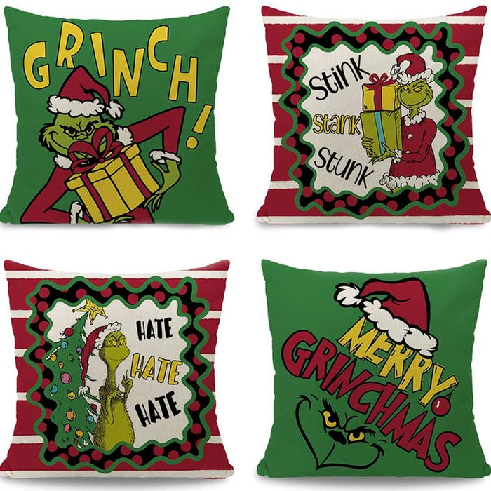 Grinsh Set of 4 Cushion Covers-FD-80120