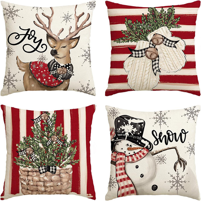 Snowyy Set of 4 Cushion Covers-FD-80121