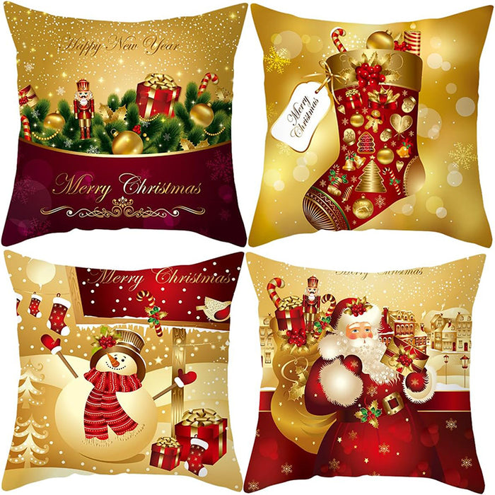 Holly Set of 4 Cushion Covers-FD-80126