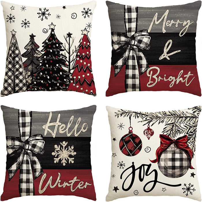 Jingle Set of 4 Cushion Covers-FD-80127