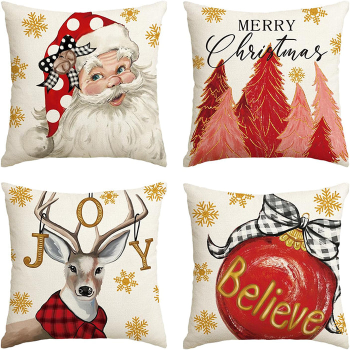 Charm Set of 4 Cushion Covers-FD-80130