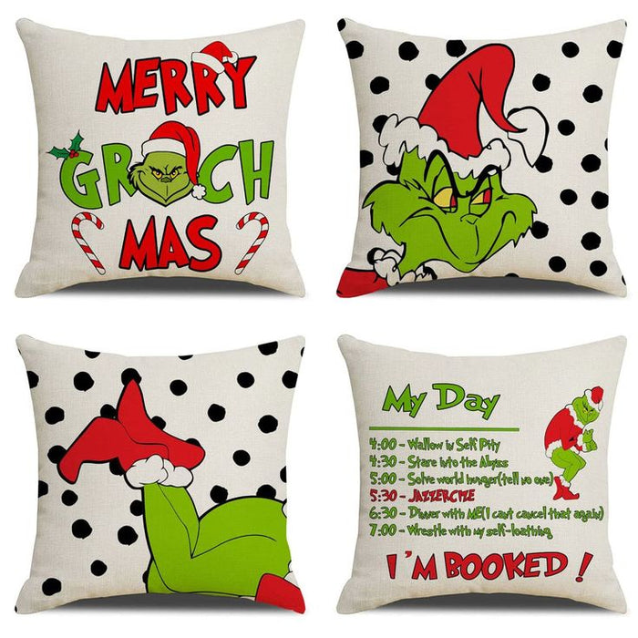 Grinsh Set of 4 Cushion Covers-FD-80133