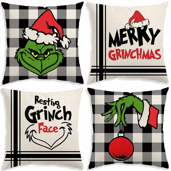 Resting Grinsh Set of 4 Cushion Covers-FD-80134