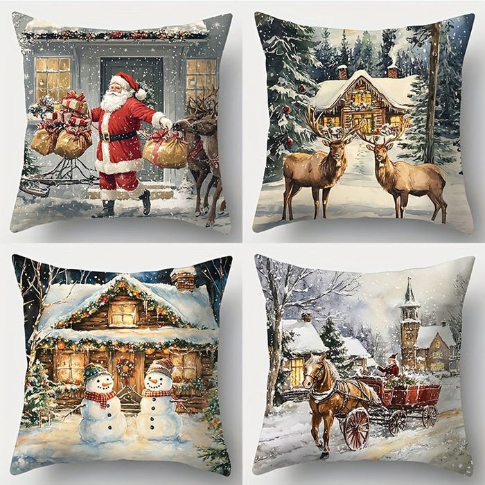 Magic Set of 4 Cushion Covers-FD-80137