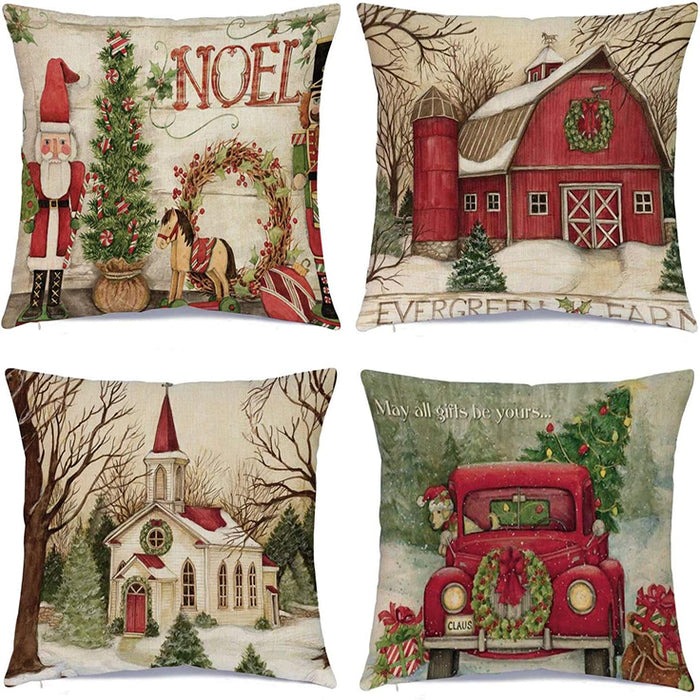 Noel Set of 4 Cushion Covers-FD-80138