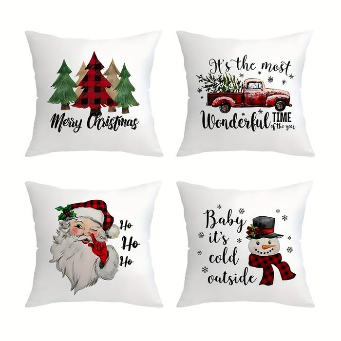 Cheerful Set of 4 Cushion Covers-FD-80139