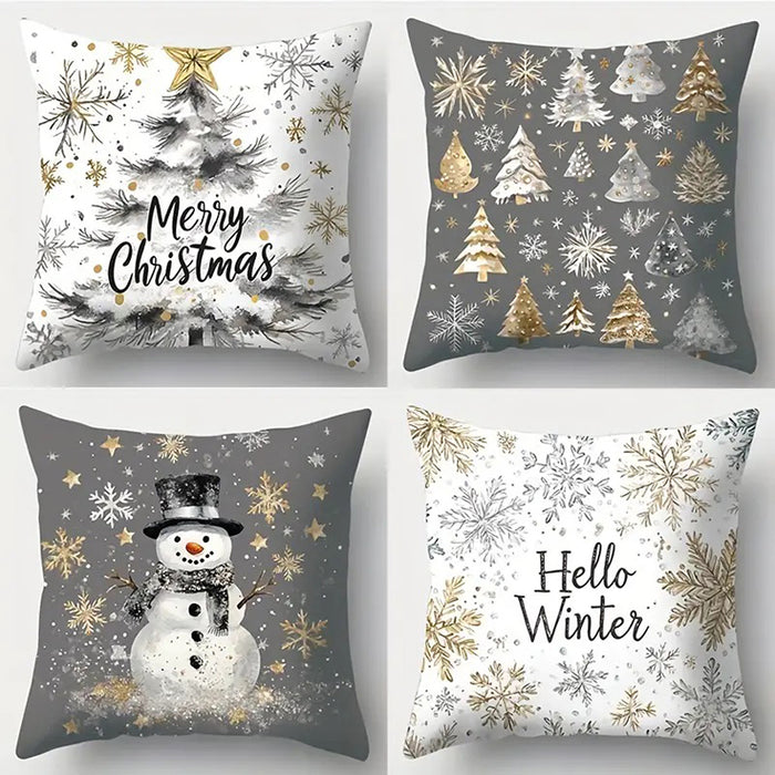 Hello Winter Set of 4 Cushion Covers-FD-80140