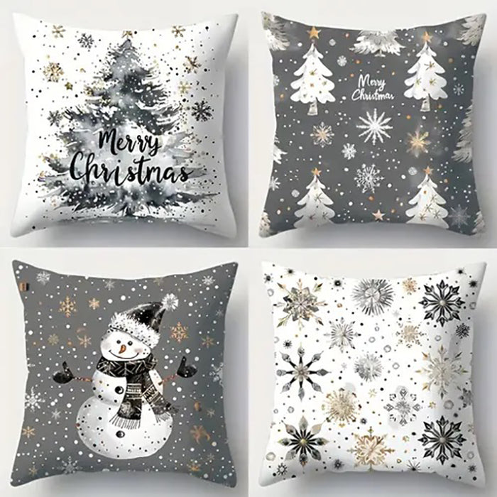 Frosty Set of 4 Cushion Covers-FD-80141