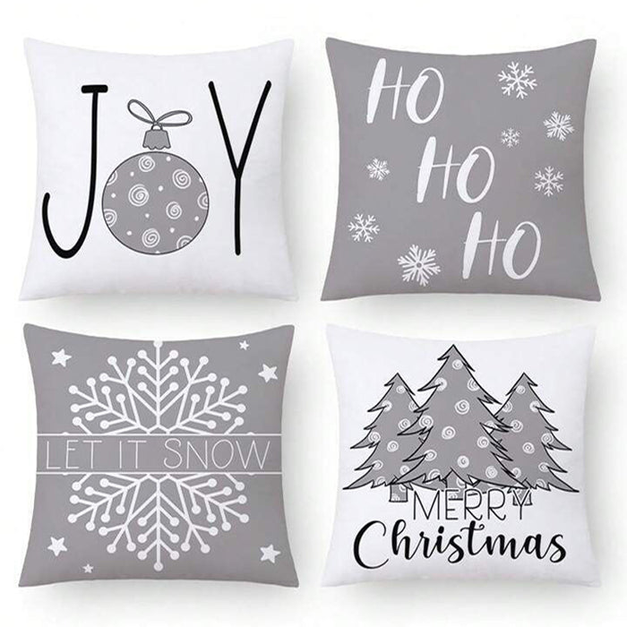 Let it Snow Set of 4 Cushion Covers-FD-80142