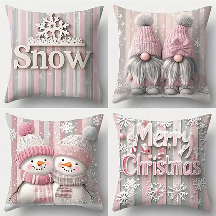 Snow Set of 4 Cushion Covers-FD-80152