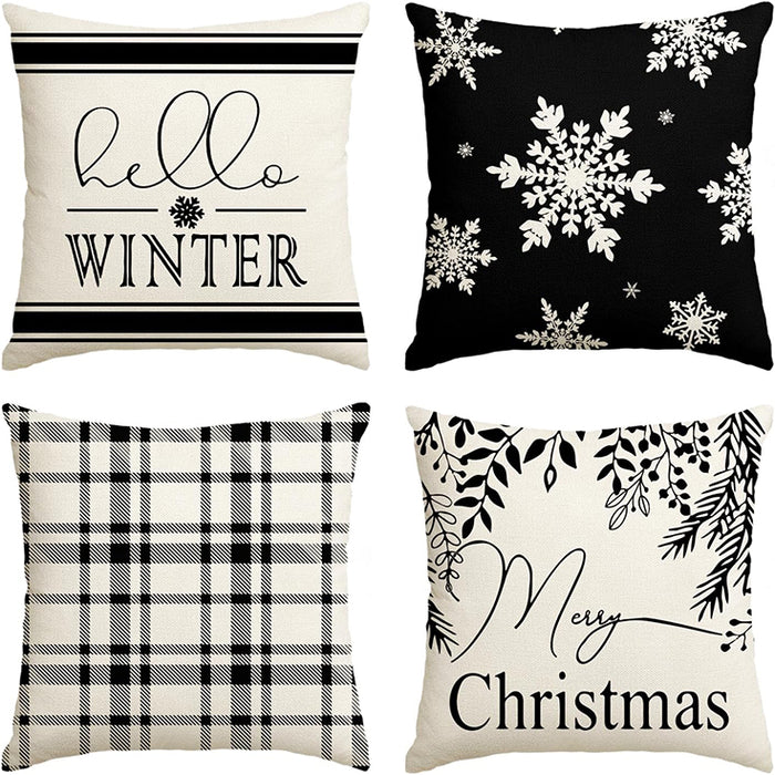 Jingle Joy Set of 4 Cushion Covers-FD-80157