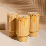 Ribbed Glass Cup-3-26-350-0714