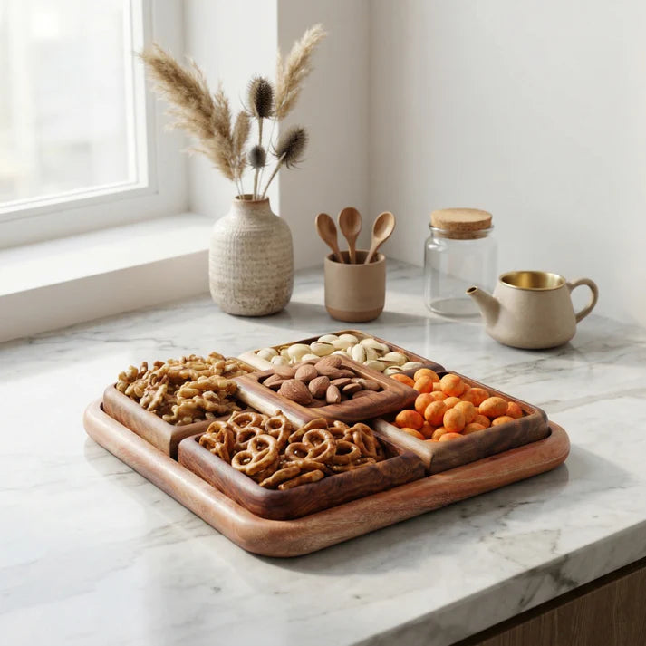 Nuts Wooden Platter-1-11-1-0253