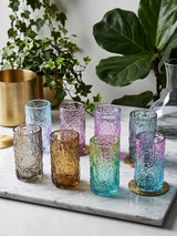 8-Pieces Cobalt Glass Set-3-26-8-9112
