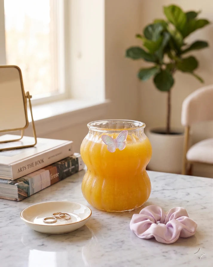 Butterfly Glass Cup-3-26-100-6111