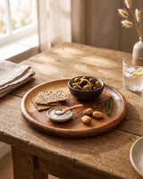 Wooden Circular Serving Board-1-11-14-5471