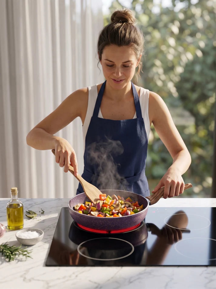 Terynova Granite Frying Pan – Maroon-10-19-20-3386