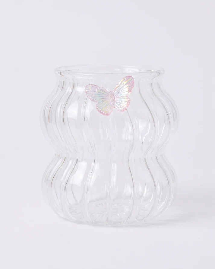 Butterfly Glass Cup-3-26-100-6111