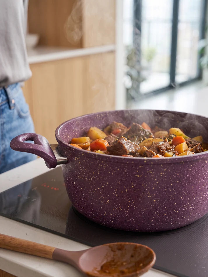 Terynova Granite Casserole Pot – Maroon-10-19-18-5456