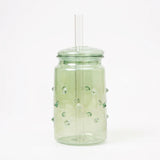 Bubble Textured Glass Cup-3-15-500-5874