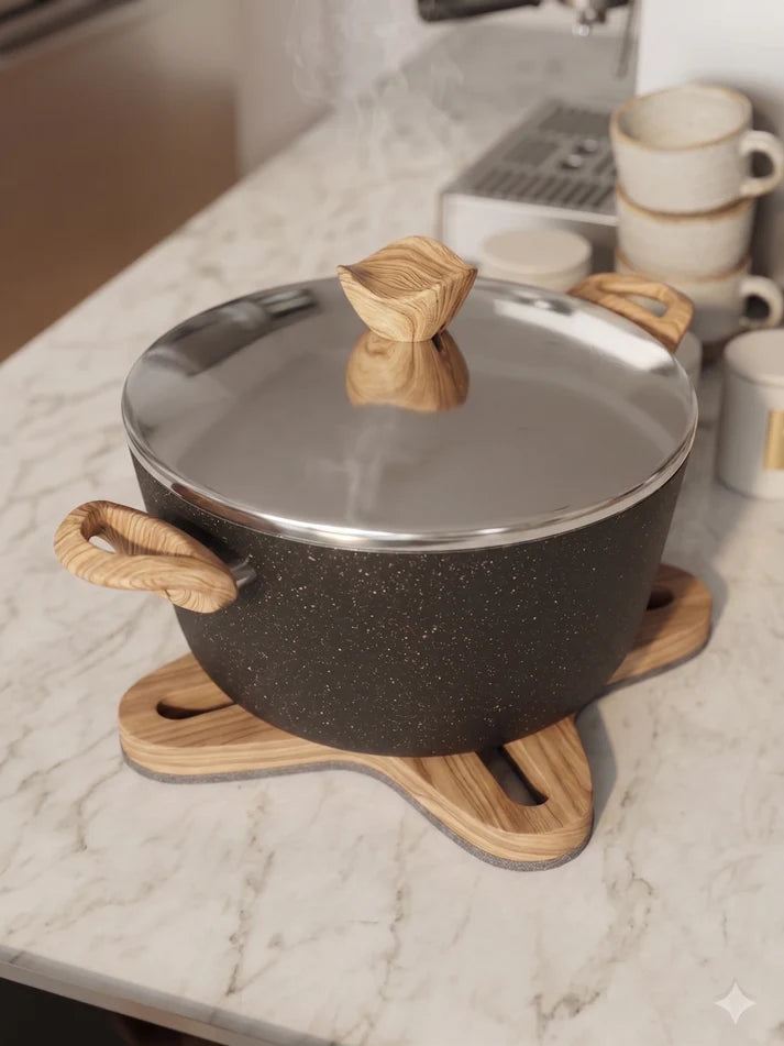 Terynova Granite Casserole Pot – Black-10-12-18-7578