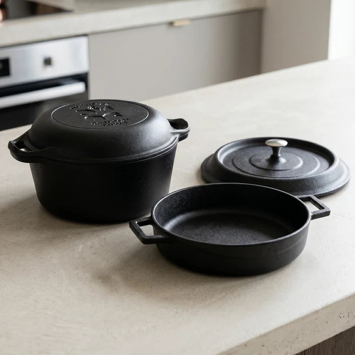 Cast Iron Dutch oven Duo Set-8-12-2-5543