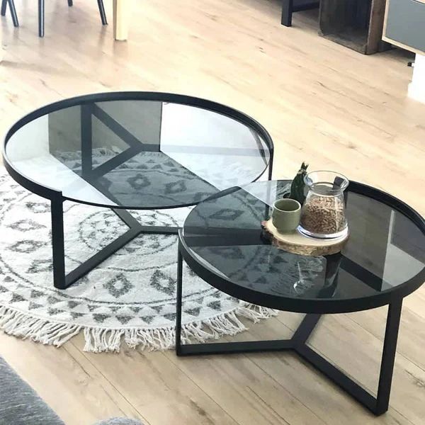 Elsa Set of 2 Coffee Tables-HI256