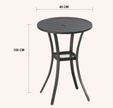 Round garden table_H 133