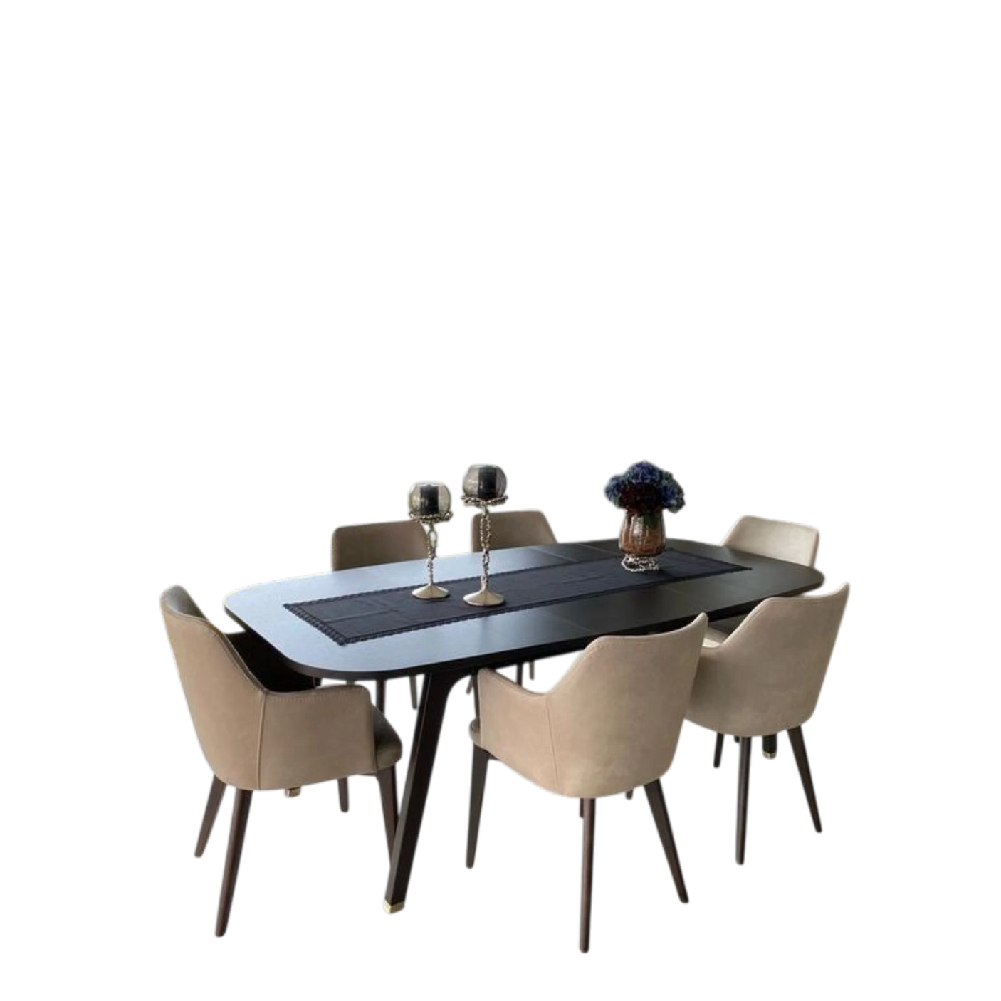 Luxury Dining Room Set With 6 Chairs-m6