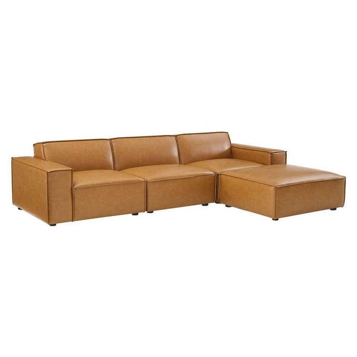 Meraki Sofa L Shape with pouf-Hippo241