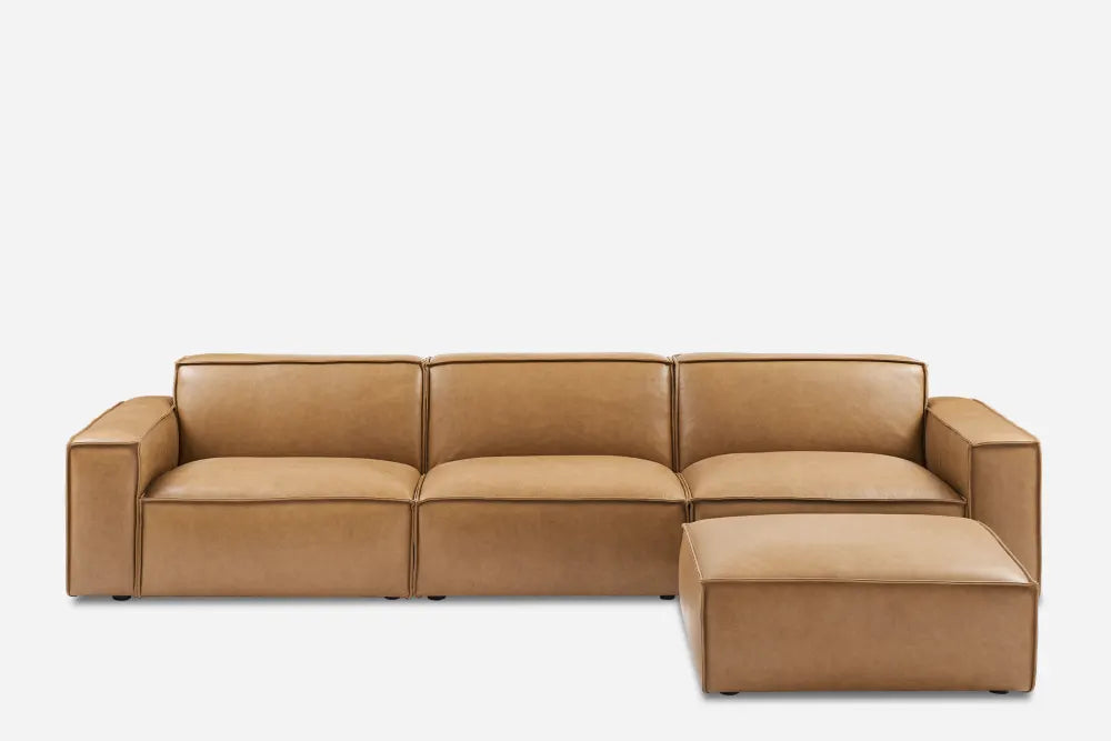 Meraki Sofa L Shape with pouf-Hippo241