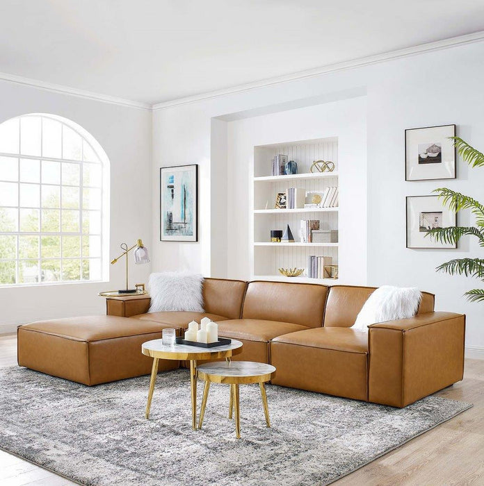 Meraki Sofa L Shape with pouf-Hippo241