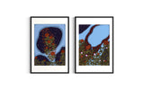 Red roses wall art set of 2-SS11