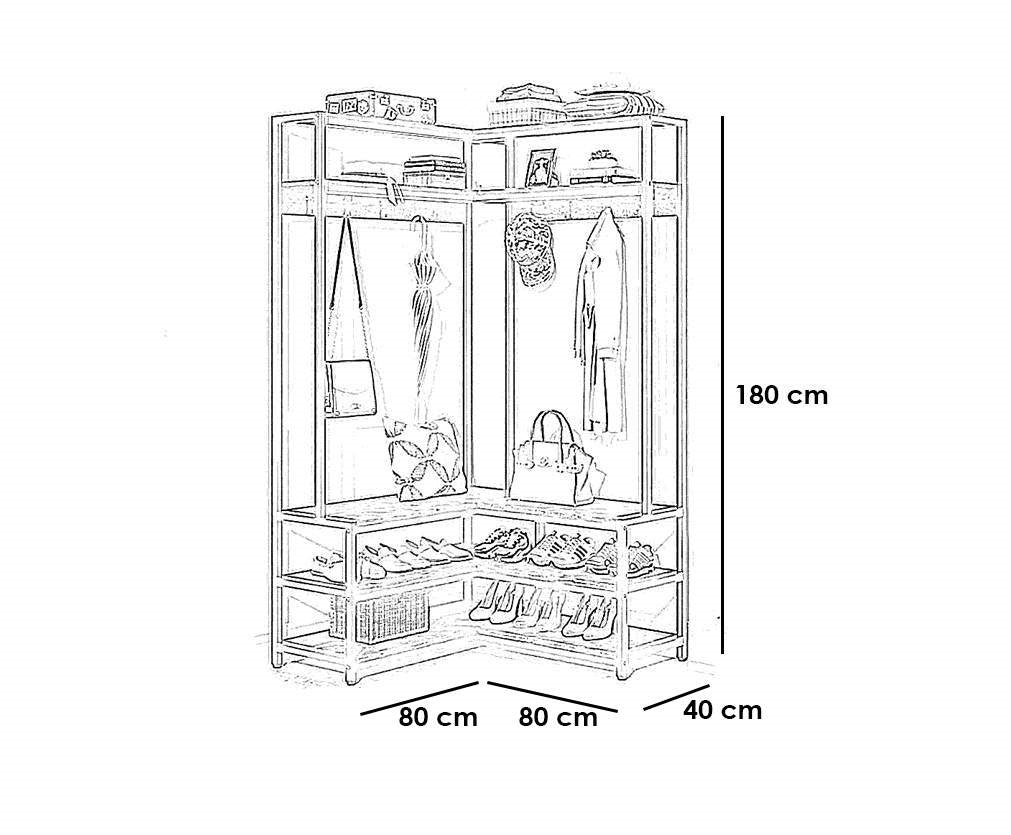 Prism Shoe Cabinet with hanger-S120
