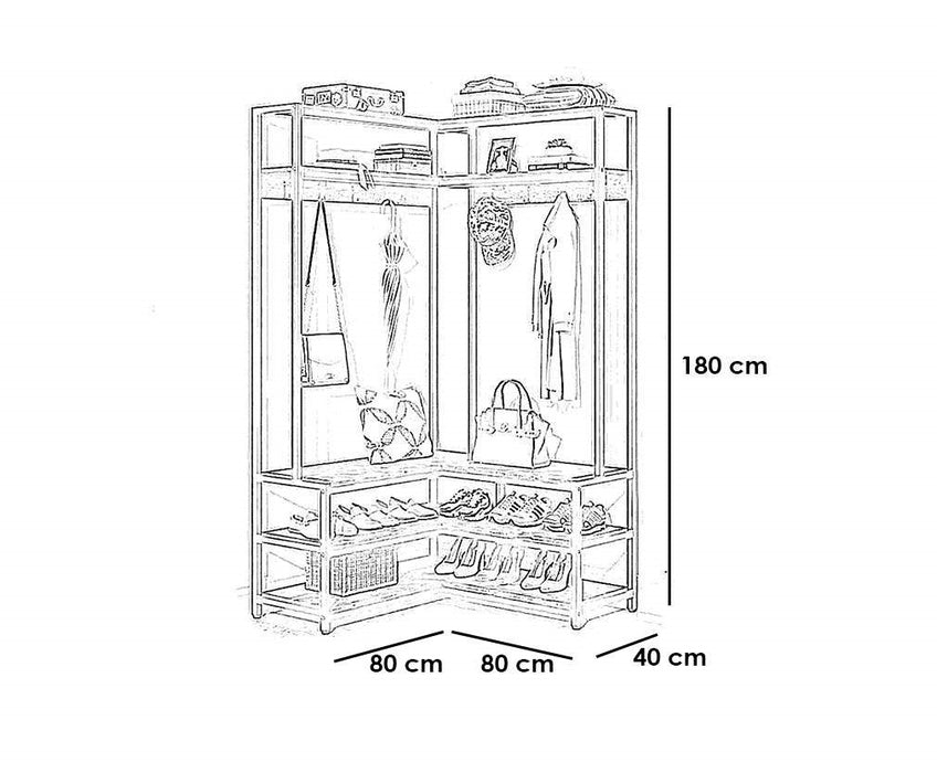 Prism Shoe Cabinet with hanger-S120