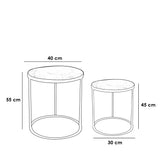 Bloom Set of 2 Side tables-S15
