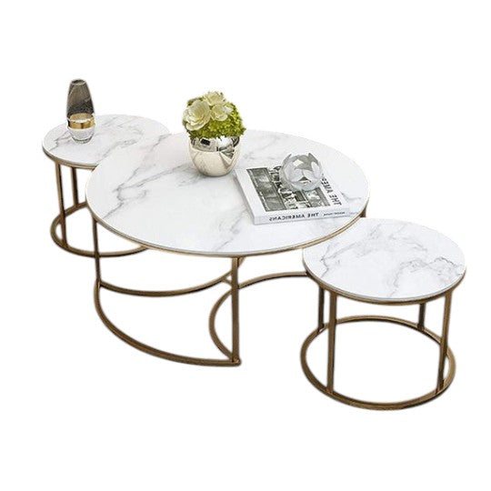 Sand Set of three Coffee Tables-S57