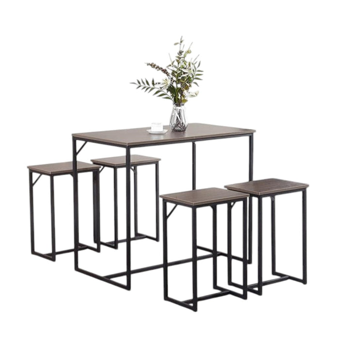 Glow Dinning Table with 4 Chairs-S58