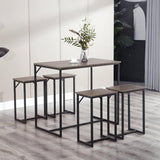Glow Dinning Table with 4 Chairs-S58