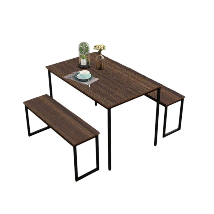 Evera Dining table with 2 Benches-S60